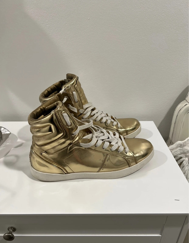 Zara Men’s Gold High Tops size 11.5 3