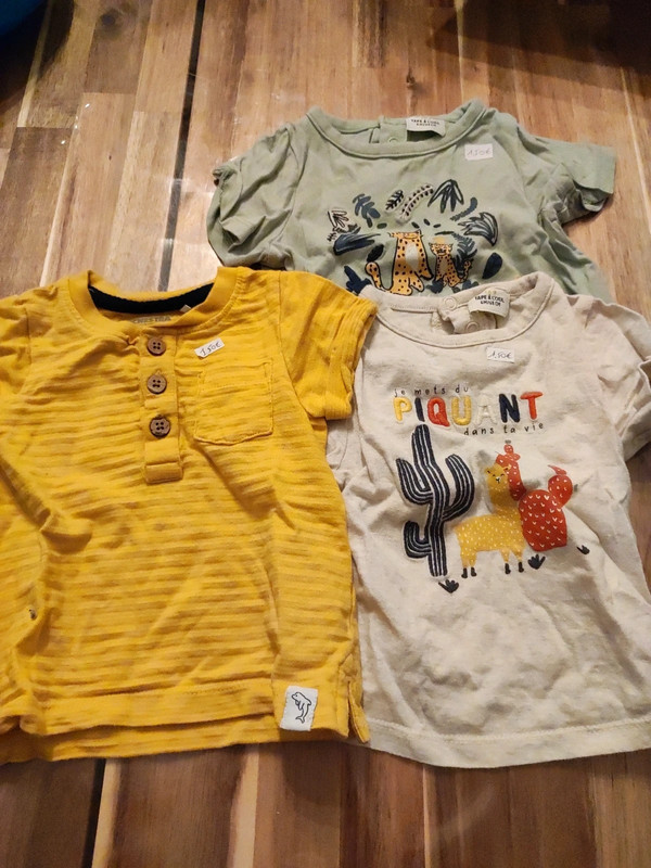 Lot 3 t-shirts 6 mois 1