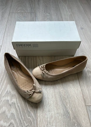 GEOX Respira ballerines nubuck beige femme confort respirantes taille 37 avec boîte, merk: Geox, staat: Heel goed, maat: 37, € 10,00, € 11,20 inclusief Kopersbescherming