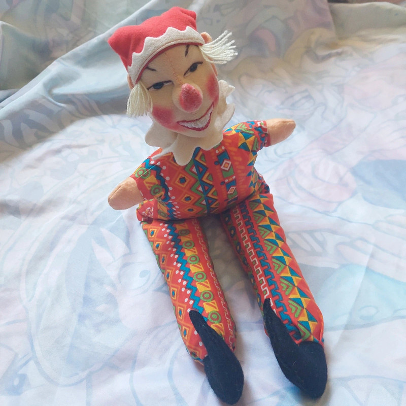 Rare Handmade Clown Elf Doll 1