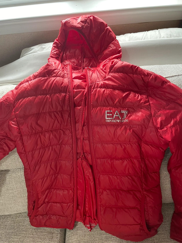 Red on sale ea7 jacket