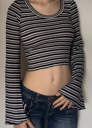 Vintage unique stripes top 80’s style, merk: Vintage Dressing, staat: Nieuw zonder prijskaartje, maat: S / 36 / 8, € 7,99, € 9,09 inclusief Kopersbescherming