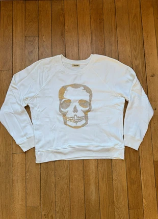 Sweat Zadig & Voltaire / taille S / crewneck / très bon état / couleur blanc / scull brodé, marca: Zadig & Voltaire, estado: Muy bueno, tamaño: S / 36 / 8, 29,99 €, 32,19 € Protección al comprador incluida