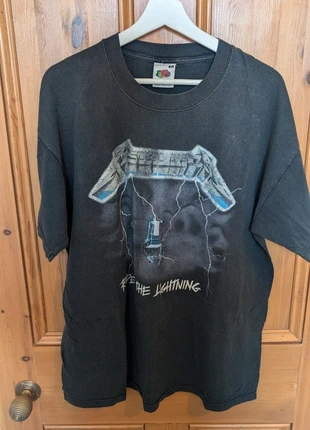 Men's Metallica Ride the Lightning shirt XL, brand: Fruit of the Loom, condition: Satisfactory, size: XL, £65.00, £68.95 includes Buyer Protection