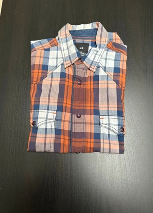 Chemise à carreaux / WE / Orange Bleu Blanc / S, marque: WE, état: Très bon état, taille: S, 2,00 €, 2,80 € Protection acheteurs incluse
