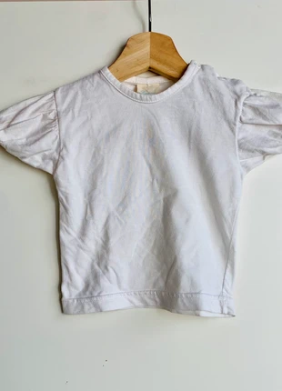 Witte meisjes T-shirt Prémaman, marca: Premaman, estado: Muito bom, tamanho: 12-18 meses / 80 cm, €3.50, €4.38 inclui Proteção do Comprador