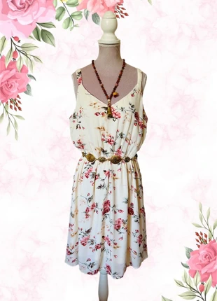 🌹🌸Jolie robe bohème fleurie romantique Romantic Floral Dream Dress🌹🌸, merk: Boho Chic, staat: Heel goed, maat: M / 38 / 10, € 16,00, € 17,50 inclusief Kopersbescherming Pro