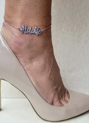 "HotWife" Swingers/lifestyle Ankle Bracelet silver coloured stainless steel, condition: Very good, £12.00, £13.30 includes Buyer Protection Pro