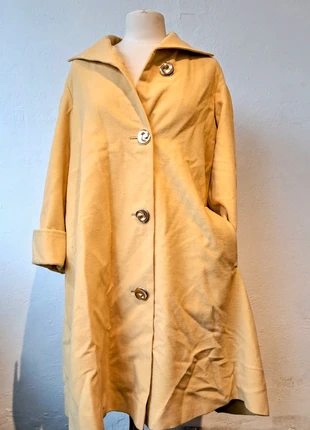 Mafnifique grand manteau Vintage jaune avec des poches L/XL/XXL, marca: Vintage Dressing, estado: Muito bom, tamanho: XL / 42 / 14, €26.90, €28.95 inclui Proteção do Comprador