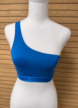 Puma – Top asymétrique une épaule femme – Bleu  – Taille S – Coton bio – Sport Fitness Running, brand: Puma, condizioni: Ottime, taglia: S, €10.00, €11.20 include la Protezione acquisti
