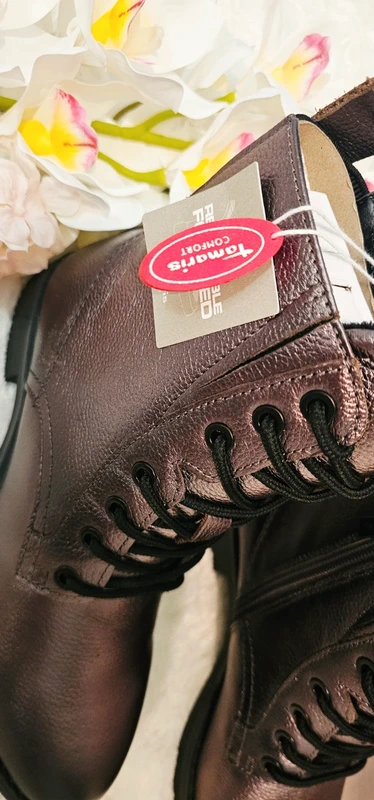 Bottes Bottines Cuir Confort Zip Tamaris T37 - photo numéro 3