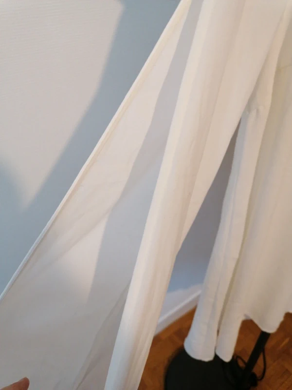 Robe blanche Vero Moda Manches longues fendues - photo numéro 3
