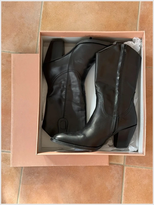 Santiags noires à talons 39 - M par M - neuves - photo numéro 3
