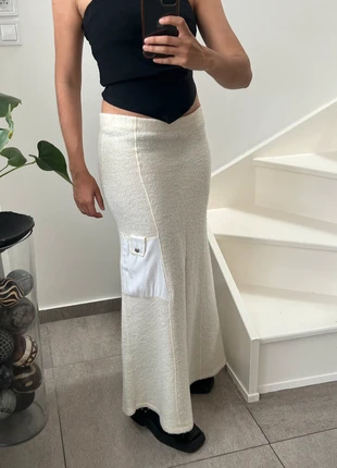 Jupe longue en laine blanc cassé vintage, brand: Vintage, condition: Very good, size: S / 36 / 8, €29.00, €31.15 includes Buyer Protection