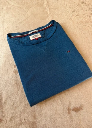 Tee-shirt Tommy Hilfiger Homme Taille S – Bleu effet jean, marke: Tommy Hilfiger, zustand: Sehr gut, größe: S, 13,00 €, 14,35 € inklusive Vinted-Käuferschutz