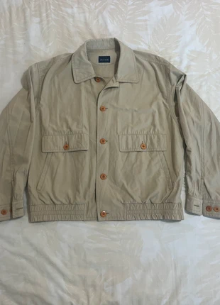 Vintage Peyton Bomber Harrington Jacket Beige Tan Cotton Pockets Buttons Size L, marque: Vintage Dressing, état: Très bon état, taille: L, 18,00 €, 19,60 € Protection acheteurs incluse