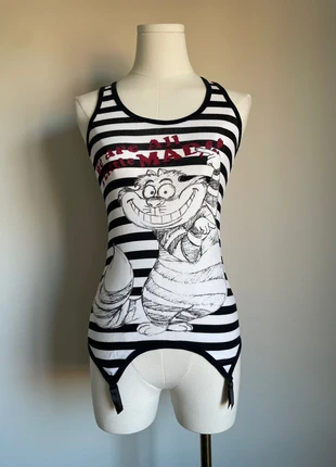 OYSHO Camiseta rayas Cheshire Cat tipo liguero talla S stripped top, merk: Oysho, staat: Nieuw zonder prijskaartje, maat: S / 36 / 8, € 15,00, € 16,45 inclusief Kopersbescherming