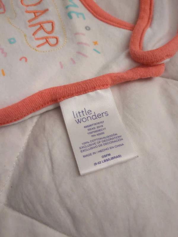 Little wonders bib 100% cotton 3