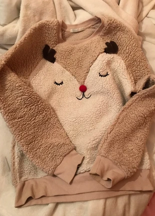 Jersey de navidad color beige, marca: Easy Wear, estado: Muy bueno, tamaño: S / 36 / 8, 4,50 €, 5,43 € Protección al comprador incluida