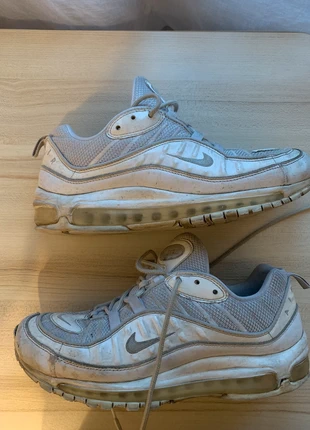 Authentic Nike Air Max 98 UK 9 White, brand: Nike Air, condition: Satisfactory, size: 9, £20.00, £21.70 includes Buyer Protection