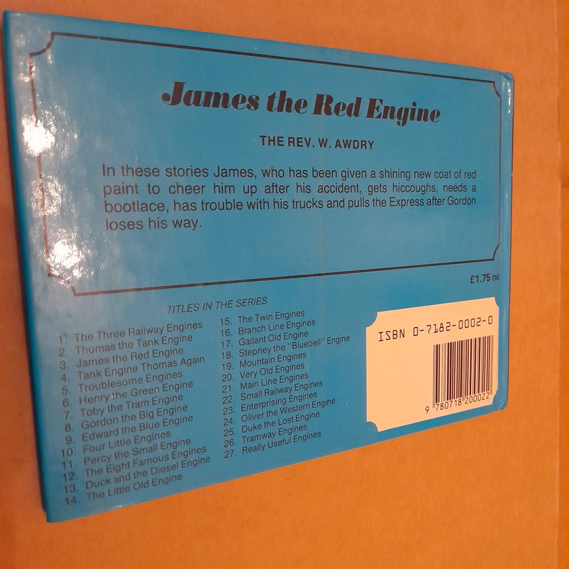 James the Red Engine by the Rev W Awdry the railway series book 3