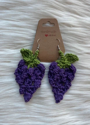 Brincos de uva em crochet, marca: Miminhos4all, estado: Nuevo sin etiquetas, 4,50 €, 5,43 € Protección al comprador Pro incluida