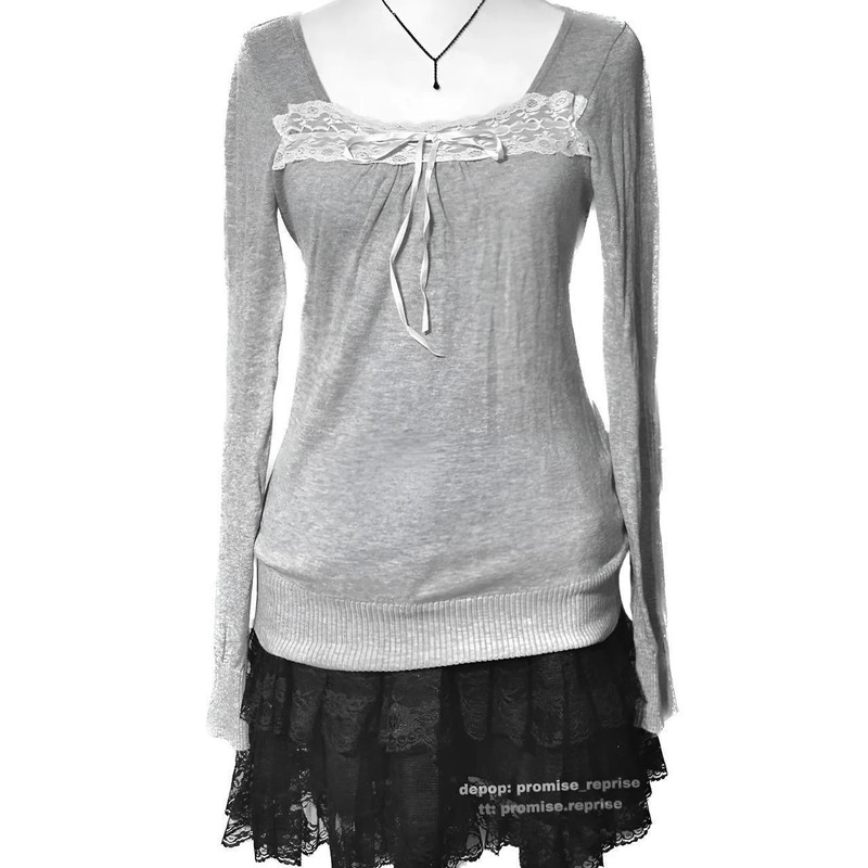 coquette milkmaid lace ribbon japanese brand top. 4