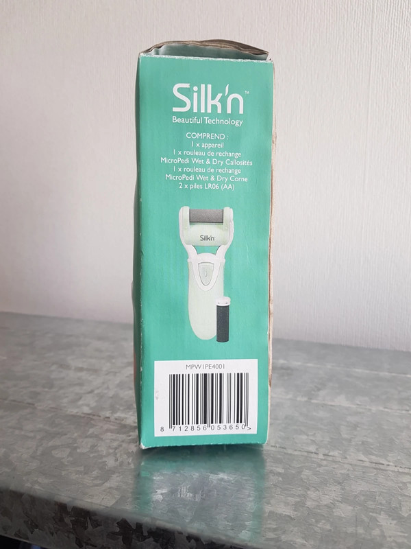 | (70€) Silk\'n MicroPedi Wet Râpe Dry & Vinted anti-callosités