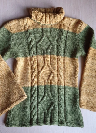 Pullover Donna a collo alto lavorato a mano , marke: Mano, zustand: Gut, größe: S / 36 / 8, 14,90 €, 16,35 € inklusive Vinted-Käuferschutz