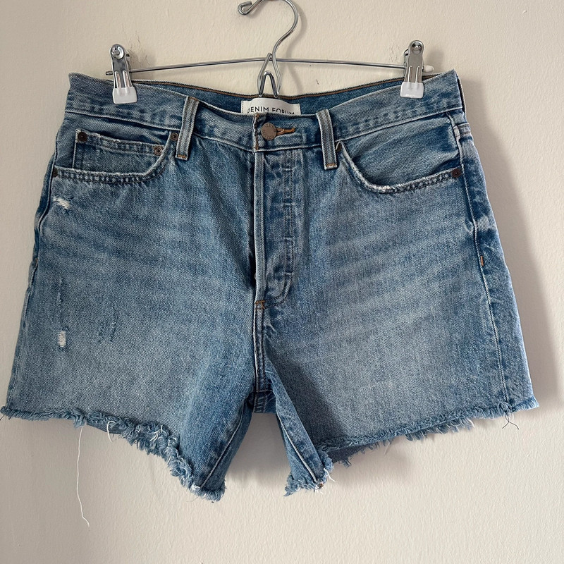 Aritzia Denim Forum - The Ex Boyfriend Midi Short Denim Shorts 1