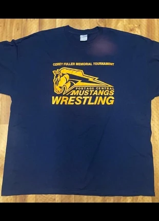 Retro Vintage Style Gildan Mustang Wrestling graphic t-shirt size XXL 2XL, brand: Gildan, condition: Good, size: XXL, €15.00, €16.45 includes Buyer Protection