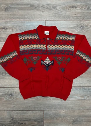 Vintage 80s Pure New Wool Jumper Embroidered Graphic, brand: Vintage Dressing, condizioni: Ottime, taglia: M, €35.00, €37.45 include la Protezione acquisti