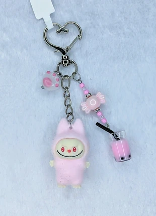 Labubu monster charm Keyring, brand: Handmade, condition: New with tags, £8.50, £9.63 includes Buyer Protection