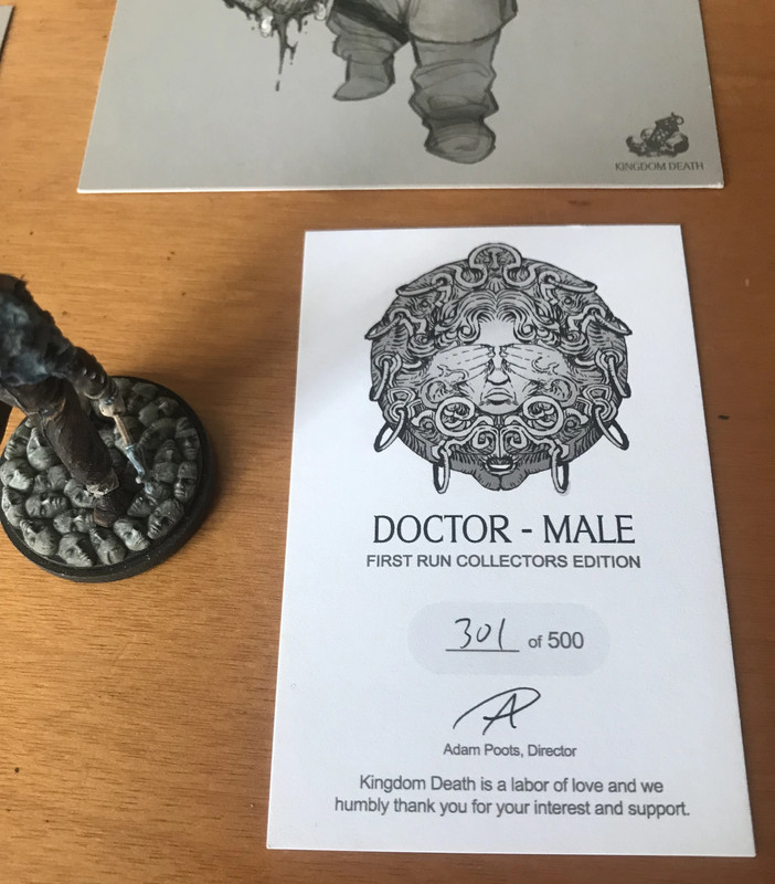 Kingdom Death: Monster Doctor Male - First Run Collector's Edition - Painted miniature - Complete 3