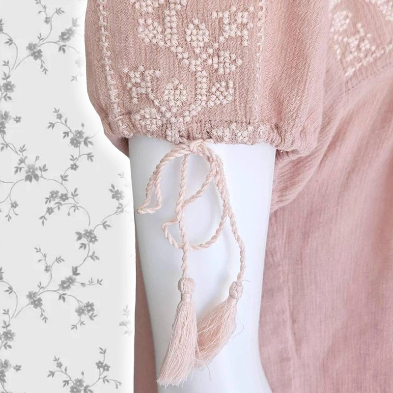 fairy flowy embroidered blouse 3