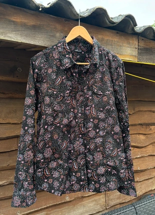 Chemise fleurie, merk: Mango, staat: Heel goed, maat: XXL, € 3,00, € 3,85 inclusief Kopersbescherming