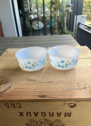 Lot de 2 ramequins vintage arcopal myosotis Veronica, condition: Very good, €4.00, €4.90 includes Buyer Protection