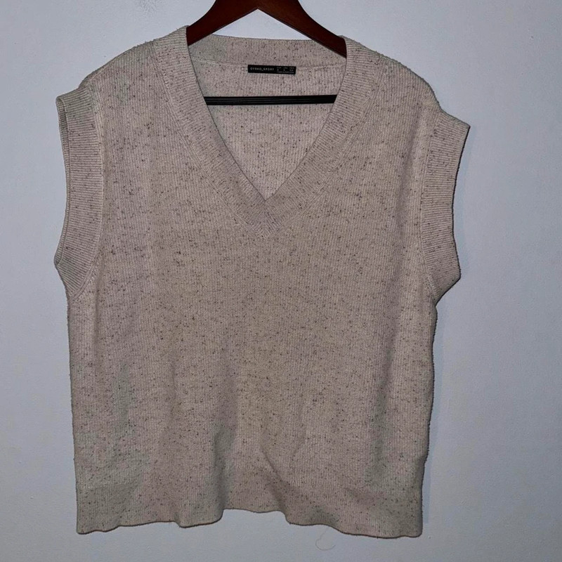 oysho sport sweater vest size small 1