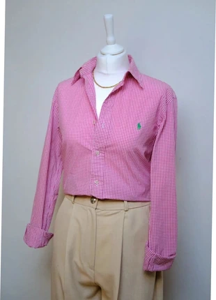 Chemise vichy carreaux rose et blanche, marca: Ralph Lauren, estado: Bom, tamanho: M / 38 / 10, €26.00, €28.00 inclui Proteção do Comprador