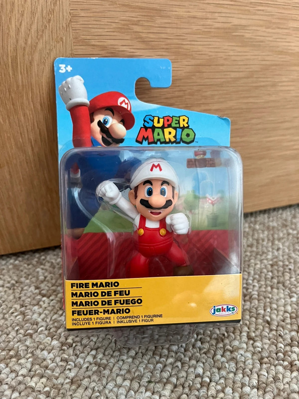 Super Mario fire Mario boxed figure 2