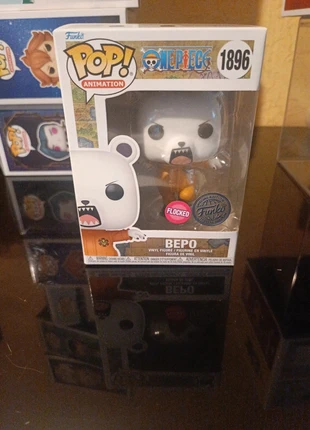Funko Pop! Bepo #1896 – One Piece (Flocked), marque: Funko Pop, état: Très bon état, taille: 3 ans / 98 cm, 16,00 €, 17,50 € Protection acheteurs incluse