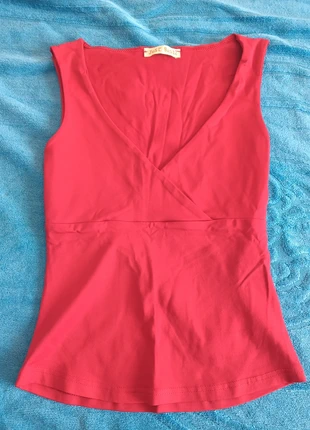 Top rosso  Just Basic, marque: Just Basic, état: Très bon état, taille: S / 36 / 8, 3,00 €, 3,85 € Protection acheteurs incluse