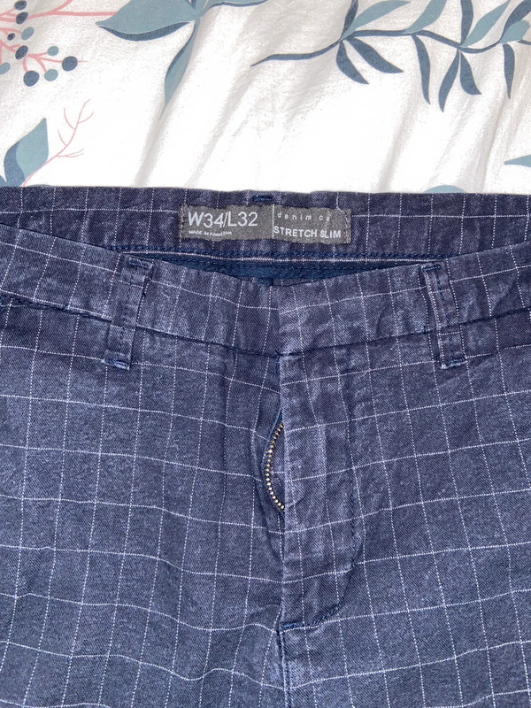 Pantalon chino carreaux 2