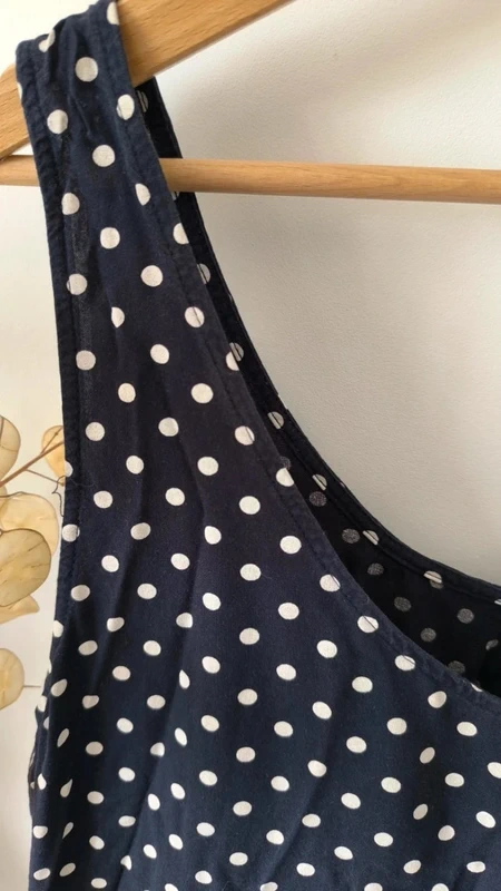 Petite Robe marine à pois 38 - photo numéro 3