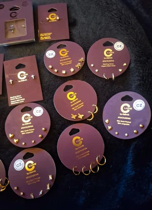 Huge Luxe by Claire’s Bundle | 34 Pairs | Gold Plated, Silver, Titanium, Cubic Zirconia, New, brand: Claire's, condition: New with tags, €150.00, €158.20 includes Buyer Protection