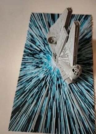 Cadre 3D Star Wars – Millennium Falcon en hyperespace, marca: Star Wars, estado: Novo sem etiquetas, €10.00, €11.20 inclui Proteção do Comprador