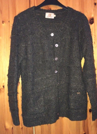 Donker kaki gilet met knopen , marca: Thelma & Louise, estado: Muy bueno, tamaño: L / 40 / 12, 7,00 €, 8,05 € Protección al comprador incluida