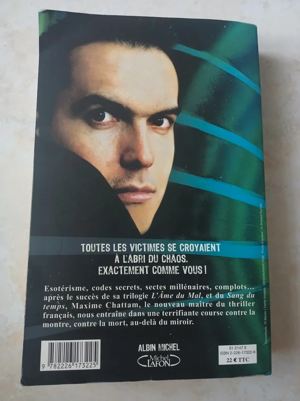 Les arcanes du chaos Maxime Chattam éditions Albin Michel - photo numéro 2