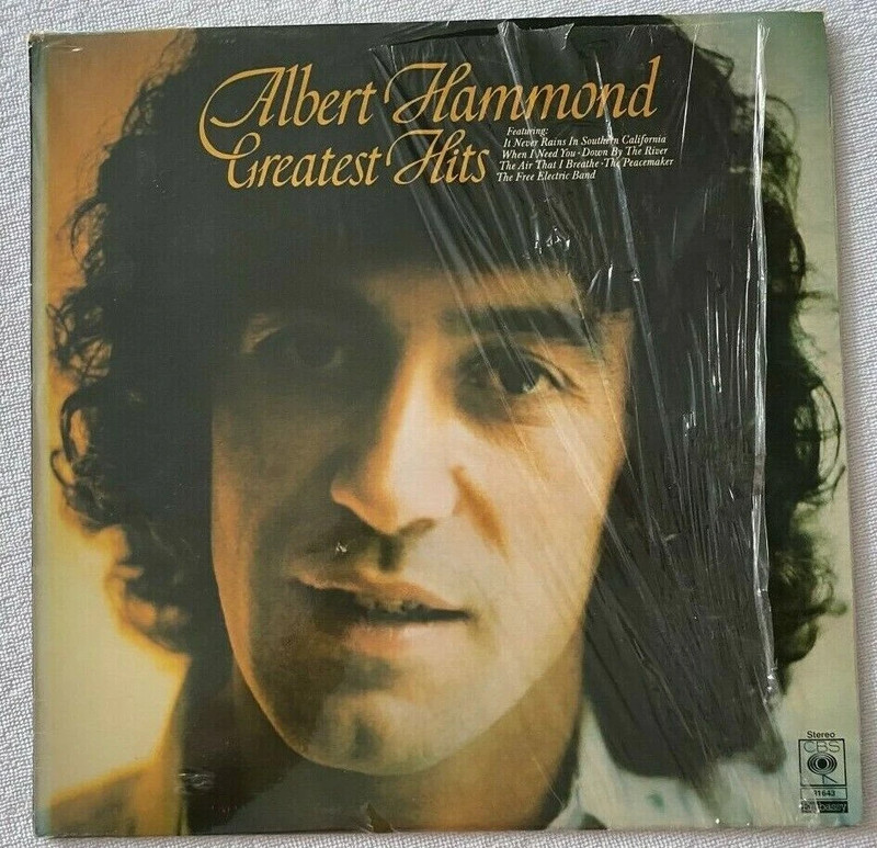 Albert Hammond Greatest Hits LP, RARE 1978 UK Embassy Press, 1