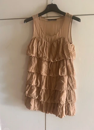 Abito beige in 100% Seta tg S Zara- Silk Dress size S, marca: Zara, estado: Muito bom, tamanho: S / 36 / 8, €26.00, €28.00 inclui Proteção do Comprador
